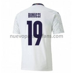 Camiseta de Fútbol Italia Leonardo Bonucci 19 Exterior Euro 2020 Manga Corta