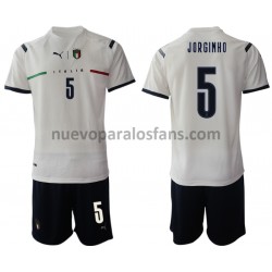 Camiseta de Fútbol Italia Manuel Locatelli 5 Niño Exterior 2021-2022 Manga Corta