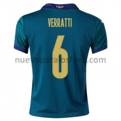 Camiseta de Fútbol Italia Verratti 6 Tercera Euro 2020 Manga Corta