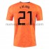 Camiseta de Fútbol Países Bajos Frenkie de Jong 21 Casa Euro 2020 Manga Corta