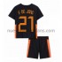 Camiseta de Fútbol Países Bajos Frenkie de Jong 21 Niño Exterior Euro 2020 Manga Corta