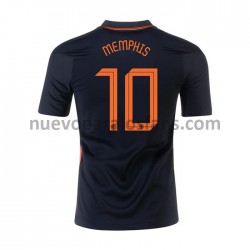 Camiseta de Fútbol Países Bajos MEMPHIS 10 Exterior Euro 2020 Manga Corta