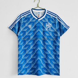 Camiseta de Fútbol Países Bajos Retro Exterior 1988 Manga Corta