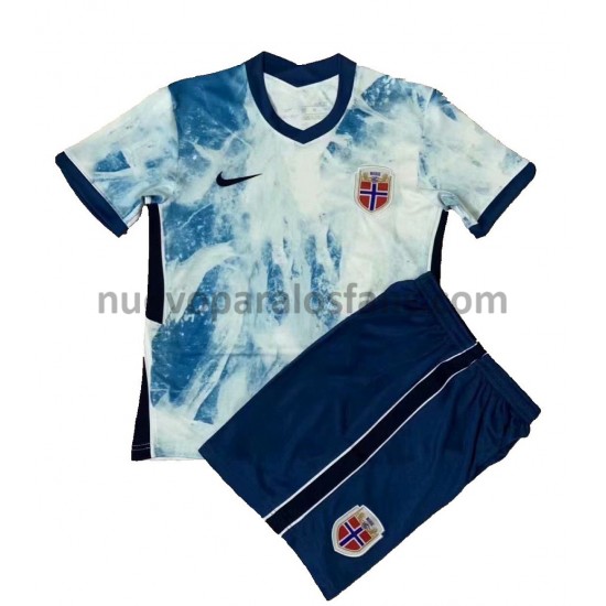 Camiseta de Fútbol Noruega Niño Exterior 2020-2021 Manga Corta