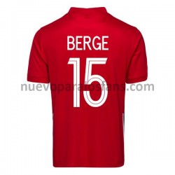 Camiseta de Fútbol Noruega Sander Berge 15 Casa 2020-2021 Manga Corta