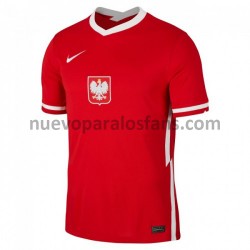 Camiseta de Fútbol Polonia Exterior Euro 2020 Manga Corta