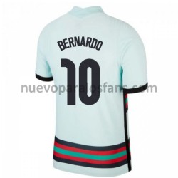 Camiseta de Fútbol Portugal Bernardo Silva 10 Exterior Euro 2020 Manga Corta
