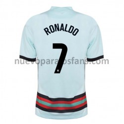 Camiseta de Fútbol Portugal Cristiano Ronaldo 7 Exterior Euro 2020 Manga Corta