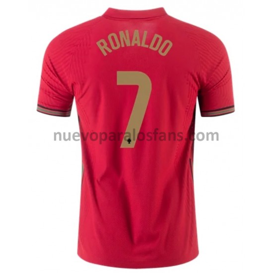 Camiseta de Fútbol Portugal Cristiano Ronaldo 7 Casa Euro 2020 Manga Corta
