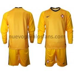 Camiseta de Fútbol Portugal Portero Niño Exterior Euro 2020 Manga Larga