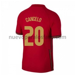Camiseta de Fútbol Portugal Joao Cancelo 20 Casa Euro 2020 Manga Corta