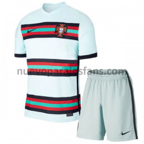 Camiseta de Fútbol Portugal Niño Exterior Euro 2020 Manga Corta