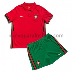 Camiseta de Fútbol Portugal Niño Casa Euro 2020 Manga Corta