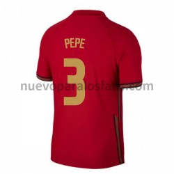 Camiseta de Fútbol Portugal Pepe 3 Casa Euro 2020 Manga Corta