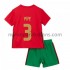 Camiseta de Fútbol Portugal Pepe 3 Niño Casa Euro 2020 Manga Corta