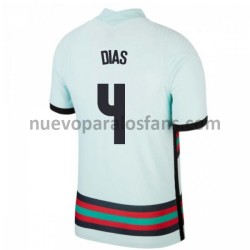 Camiseta de Fútbol Portugal Ruben Dias 4 Exterior Euro 2020 Manga Corta