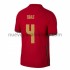 Camiseta de Fútbol Portugal Ruben Dias 4 Casa Euro 2020 Manga Corta