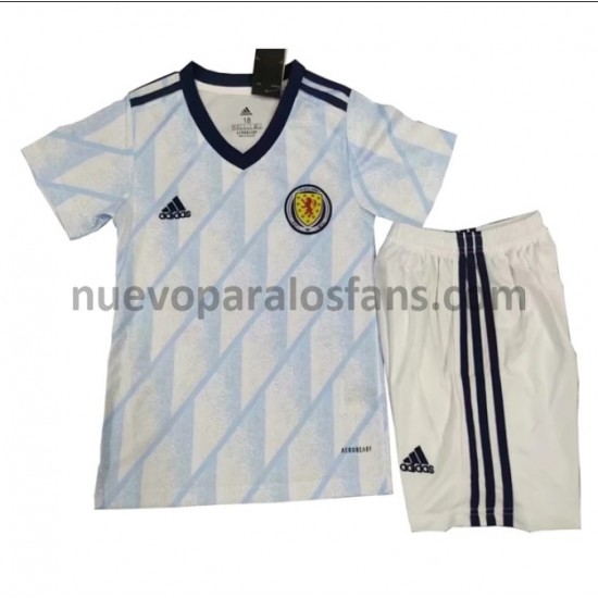 Camiseta de Fútbol Escocia Niño Exterior Euro 2020 Manga Corta
