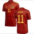 Camiseta de Fútbol España Adama 11 Casa Euro 2020 Manga Corta