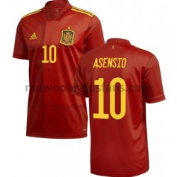 Camiseta de Fútbol España Asensio 10 Casa Euro 2020 Manga Corta