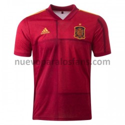 Camiseta de Fútbol España Casa Euro 2020 Manga Corta