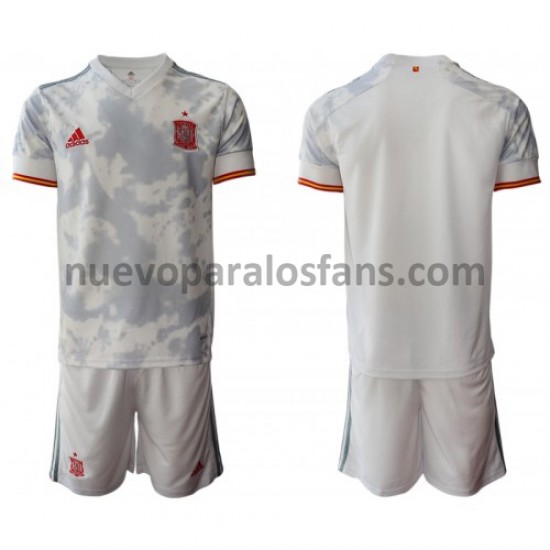 Camiseta de Fútbol España Niño Exterior Euro 2020 Manga Corta