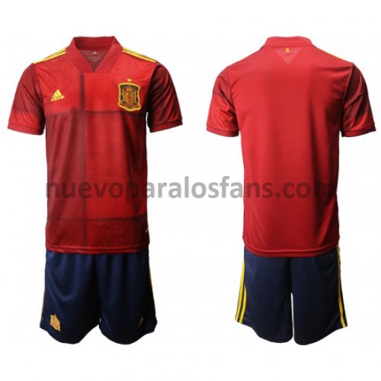 Camiseta de Fútbol España Niño Casa Euro 2020 Manga Corta
