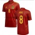 Camiseta de Fútbol España Koke 8 Casa Euro 2020 Manga Corta