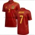 Camiseta de Fútbol España Morata 7 Casa Euro 2020 Manga Corta