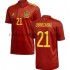 Camiseta de Fútbol España Oyarzabal 21 Casa Euro 2020 Manga Corta