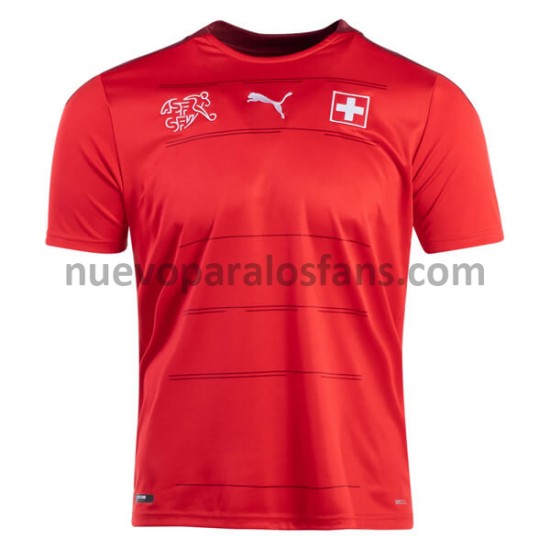 Camiseta de Fútbol Suiza Casa 2021-2022 Manga Corta