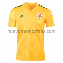 Camiseta de Fútbol Gales Exterior Euro 2020 Manga Corta