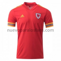 Camiseta de Fútbol Gales Casa Euro 2020 Manga Corta