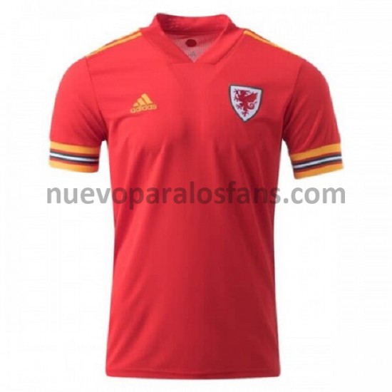 Camiseta de Fútbol Gales Casa Euro 2020 Manga Corta