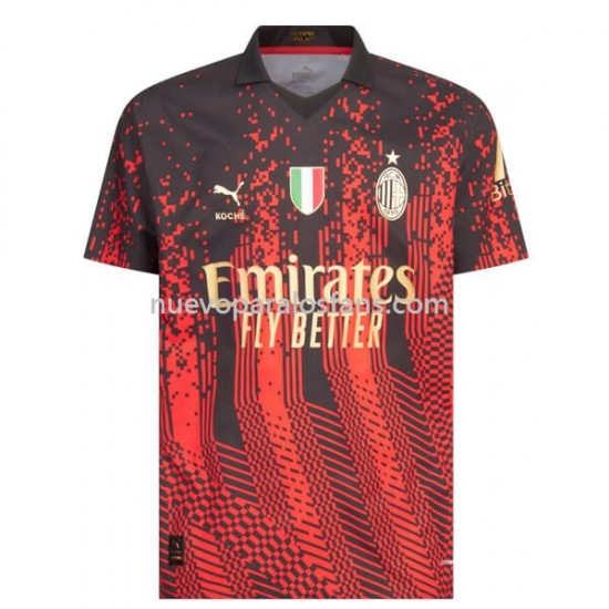 Camiseta de Fútbol AC Milan Hombre Cuarto 2022-2023 Manga Corta