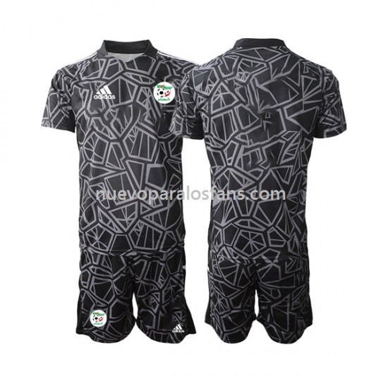 Camiseta de Fútbol Argelia Portero Niño Casa 2022 Manga Corta