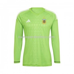 Camiseta de Fútbol Argentina Portero Hombre Casa Copa Mundial 2022 Manga Larga