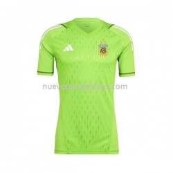 Camiseta de Fútbol Argentina Portero Hombre Casa Copa Mundial 2022 Manga Corta