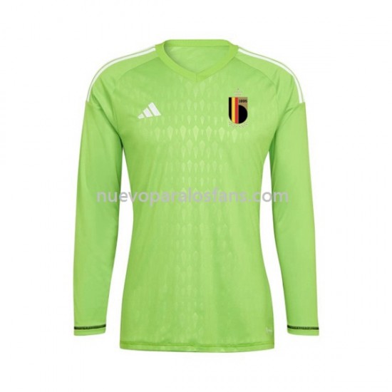 Camiseta de Fútbol Bélgica Portero Hombre Casa 2021-2022 Manga Larga
