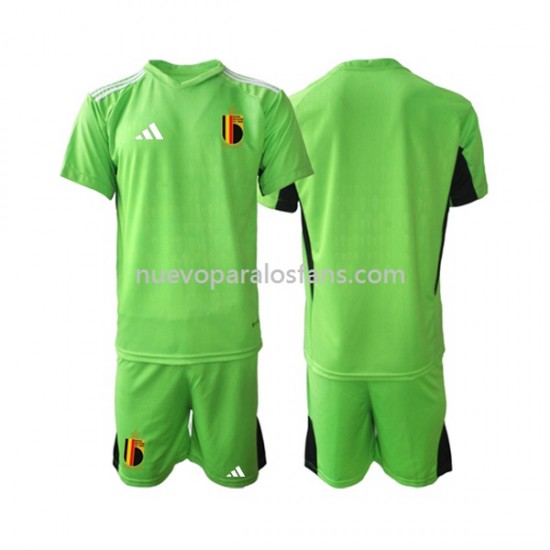 Camiseta de Fútbol Bélgica Portero Niño Casa 2021-2022 Manga Corta