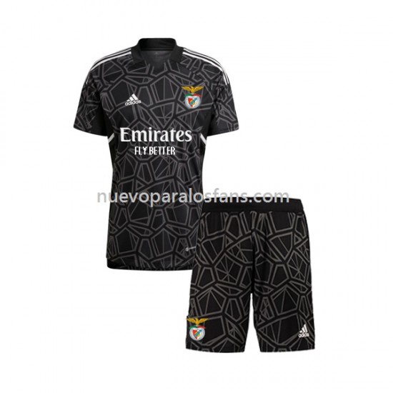 Camiseta de Fútbol Benfica Portero Niño Exterior 2022-2023 Manga Corta