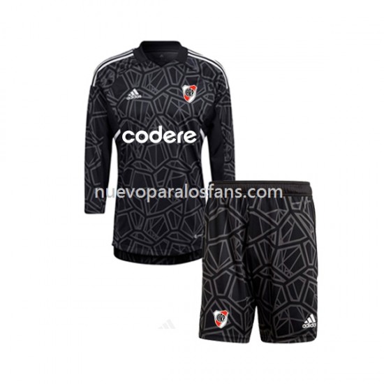 Camiseta de Fútbol CA River Plate Portero Niño Casa 2023 Manga Larga