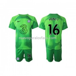 Camiseta de Fútbol Chelsea Edouard Mendy 16 Portero Niño Tercera 2022-2023 Manga Corta