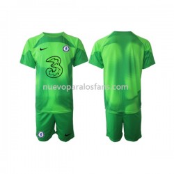 Camiseta de Fútbol Chelsea Portero Niño Tercera 2022-2023 Manga Corta