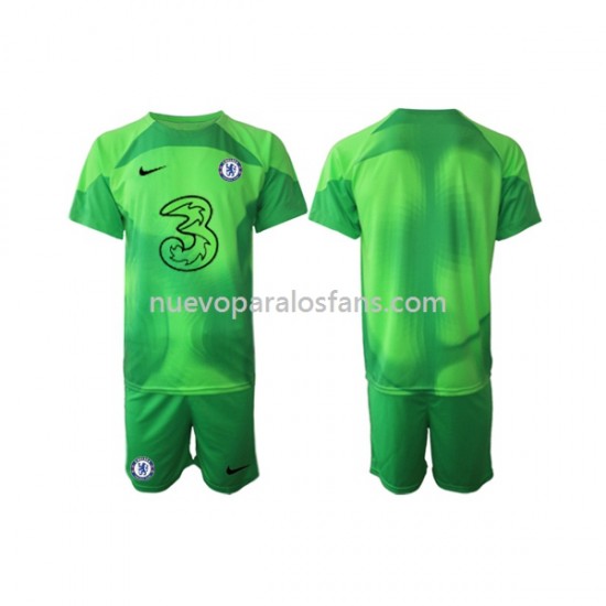 Camiseta de Fútbol Chelsea Portero Niño Tercera 2022-2023 Manga Corta