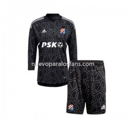 Camiseta de Fútbol Dinamo Zagreb Portero Niño Casa 2022-2023 Manga Larga