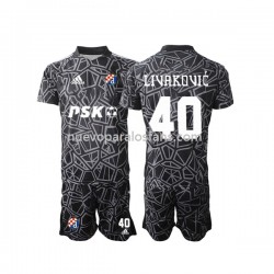 Camiseta de Fútbol Dinamo Zagreb Livakovic 40 Portero Niño Casa 2022-2023 Manga Corta