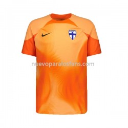 Camiseta de Fútbol Finlandia Portero Hombre Casa 2022-2023 Manga Corta