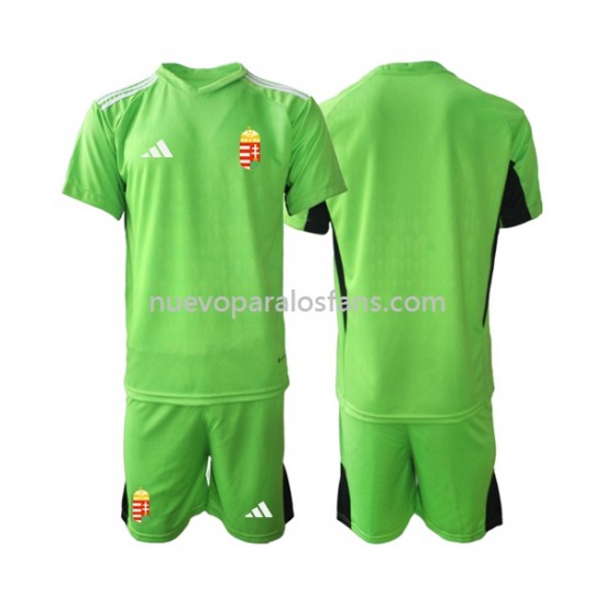 Camiseta de Fútbol Hungría Portero Niño Casa 2022 Manga Corta