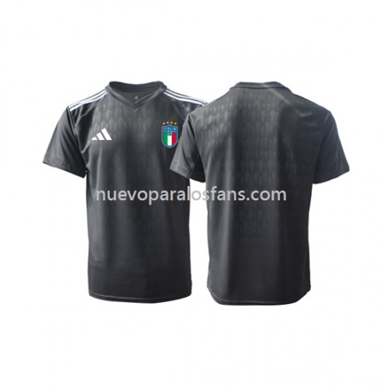 Camiseta de Fútbol Italia Portero Hombre Exterior 2023 Manga Corta